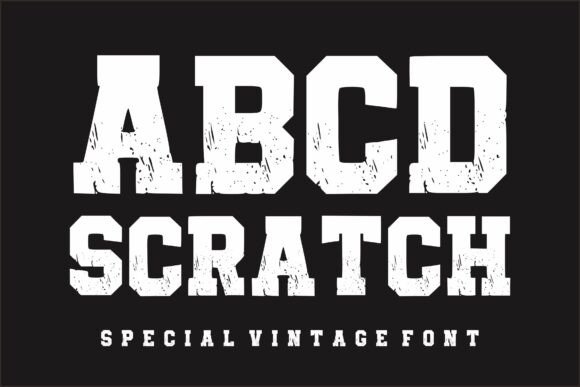 Abcd Scratch: A Vintage Display Font That Anchors Editorial Mood