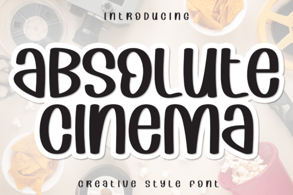 Absolute Cinema: A Playful Handwritten Display Font for Digital Brands