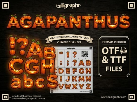 Agapanthus: A Halloween Display Font That Grabs Attention