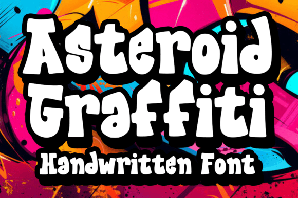 Asteroid Graffiti: A Bold Display Font for Digital Branding