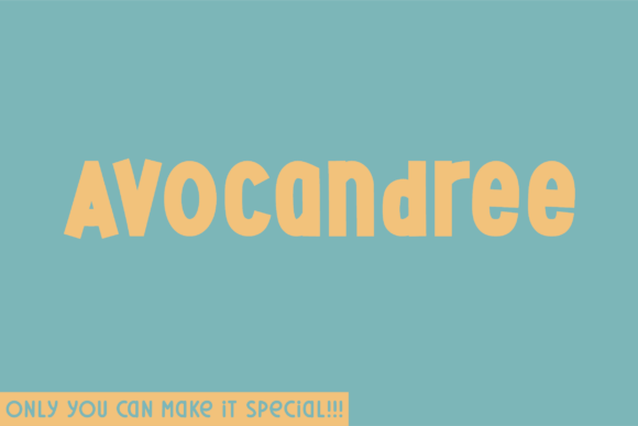 Avocandree: A Bold Display Font That Anchors Digital Branding