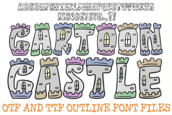 Cartoon Castle History Medieval Letters