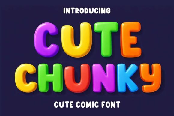 Cute Chunky: A Playful Display Typeface for Joyful Editorial Moments