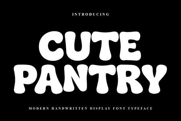 Cute Pantry: A Festive Display Font for Handmade Creators