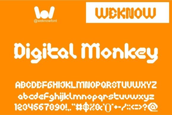 Digital Monkey: A Playful Display Font for Editorial Energy