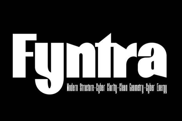 Fyntra: A Cyber-Geometric Display Font for Editorial Impact