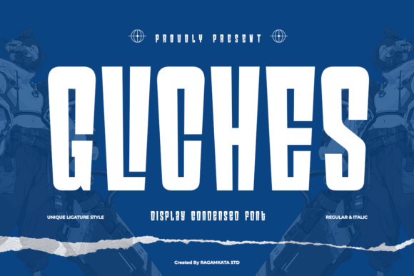 Gliches: A Bold Display Font for Digital Impact
