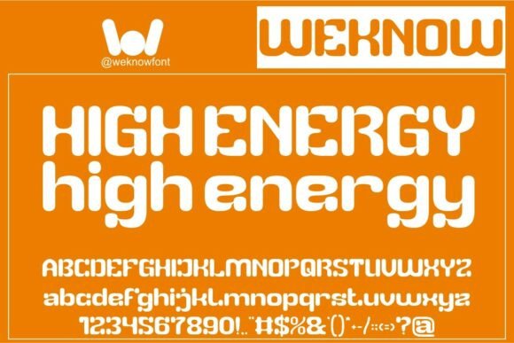 High Energy: A Display Typeface That Sparks Clarity