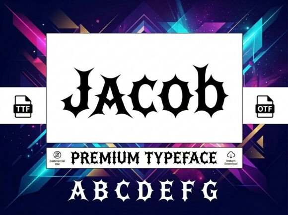Jacob: A Premium Display Typeface for Scroll-Stopping Campaigns