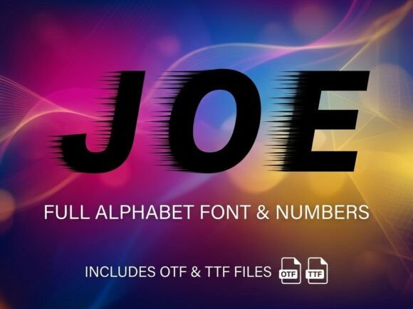 Joe: A Bold Display Font That Adds Motion to Your Web Design