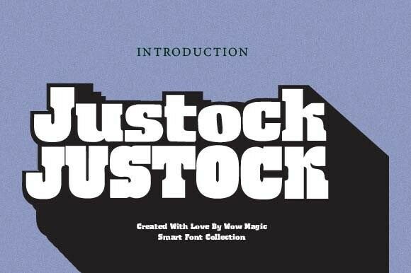 Justock: A Bold Display Font for Editorial Confidence