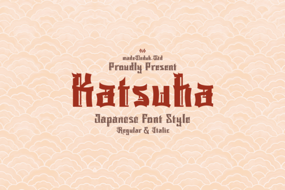 Katsuha: A Sharp, Decorative Japanese Display Font for Bold Branding