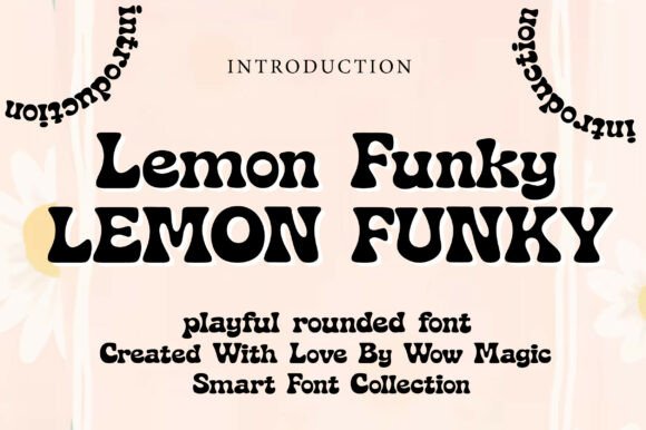 Lemon Funky: A Playful Retro Display Font for Branding