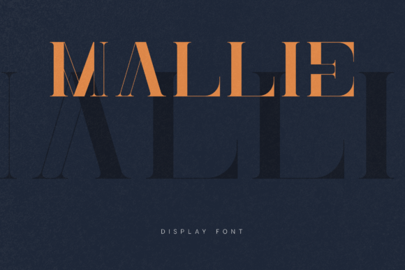 Mallie: A Refined Display Font for Digital Brand Elegance