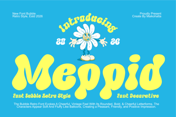 Meppid: A Playful Retro Display Font for Editorial Joy