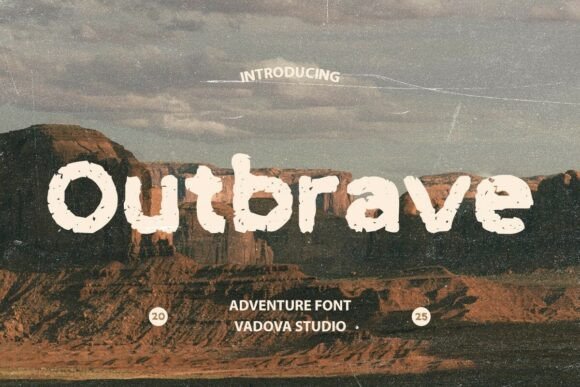 Outbrave: A Bold, Grounded Display Font That Earns Its Space