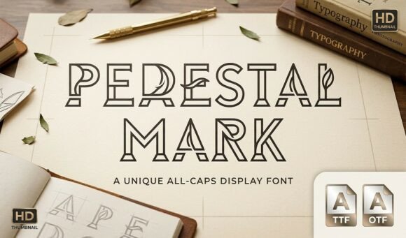 Pedestal Mark: A Display Font That Commands Attention