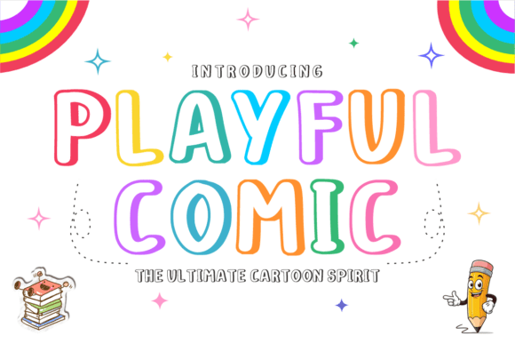 Playful Comic: A Bold, Bouncy Display Font for Joyful Branding
