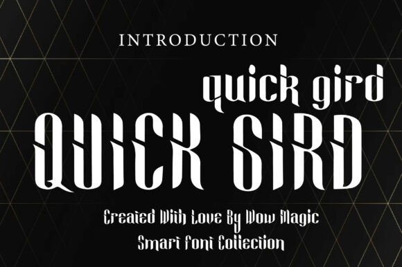 Quick Gird: A Display Font for Bold Editorial Identity