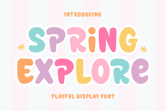 Spring Explore: A Playful Display Font for Joyful Editorial Moments