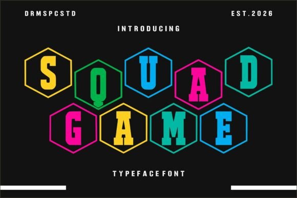 Squad Game: A Bold Display Typeface for Editorial Impact