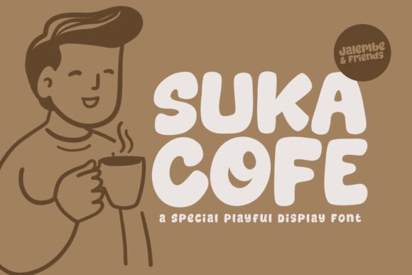 Suka Cofe: A Friendly Display Font for Small Business Branding
