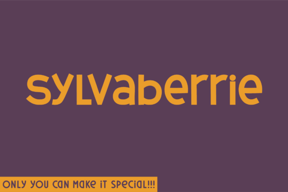 Sylvaberrie: A Handwritten Display Font with Editorial Warmth